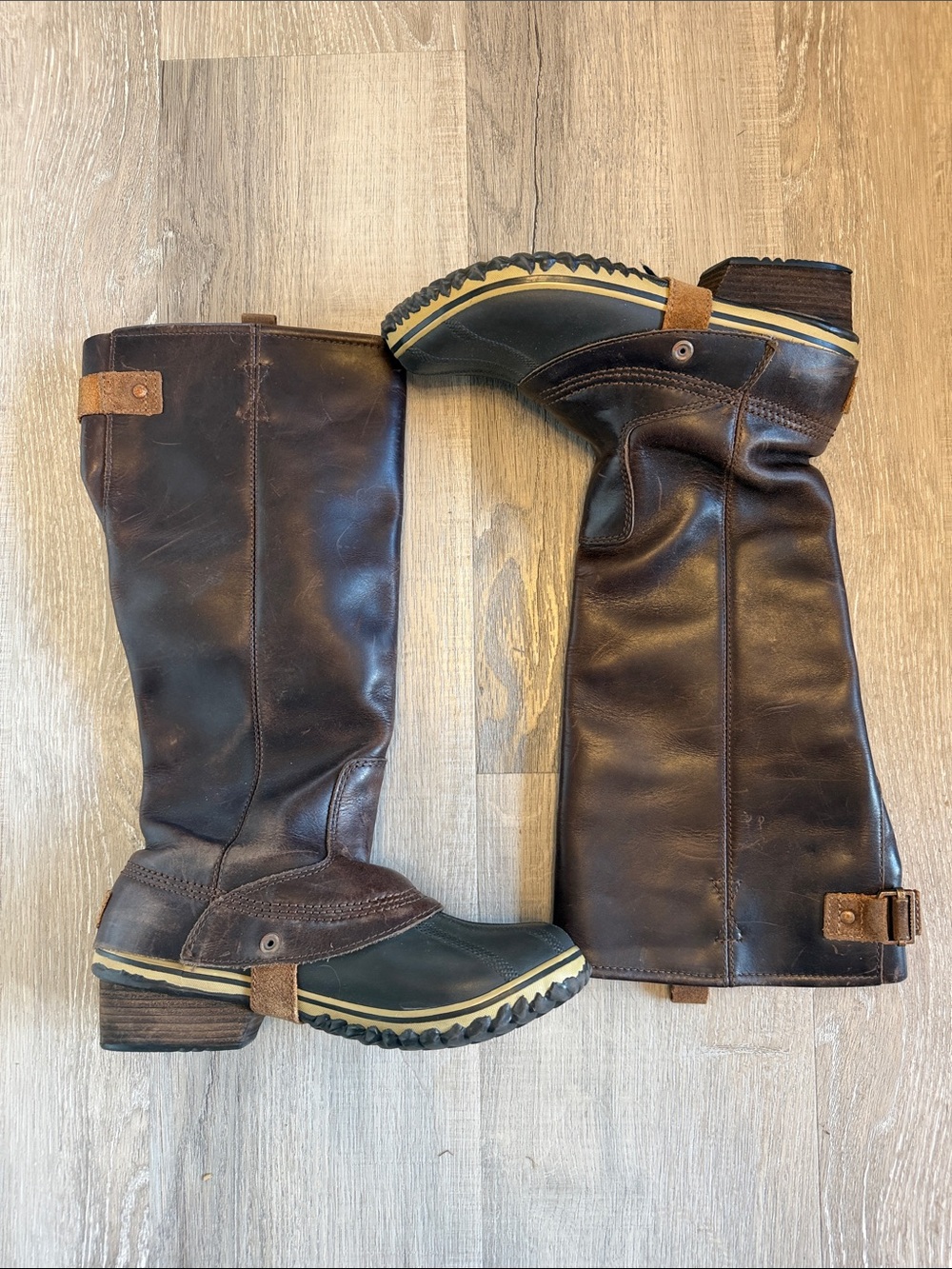 Sorel Brown Leather Winter Boots